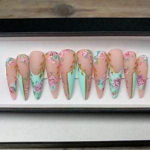 Bridgerton Inspired Extra Long Nails